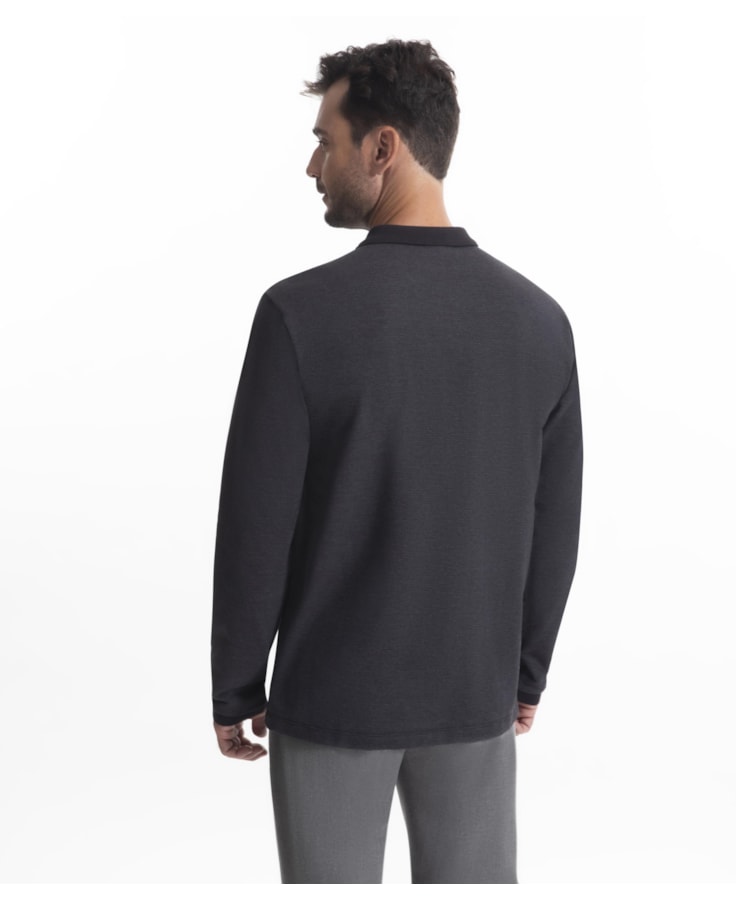 Polo Bricks Modal Preto