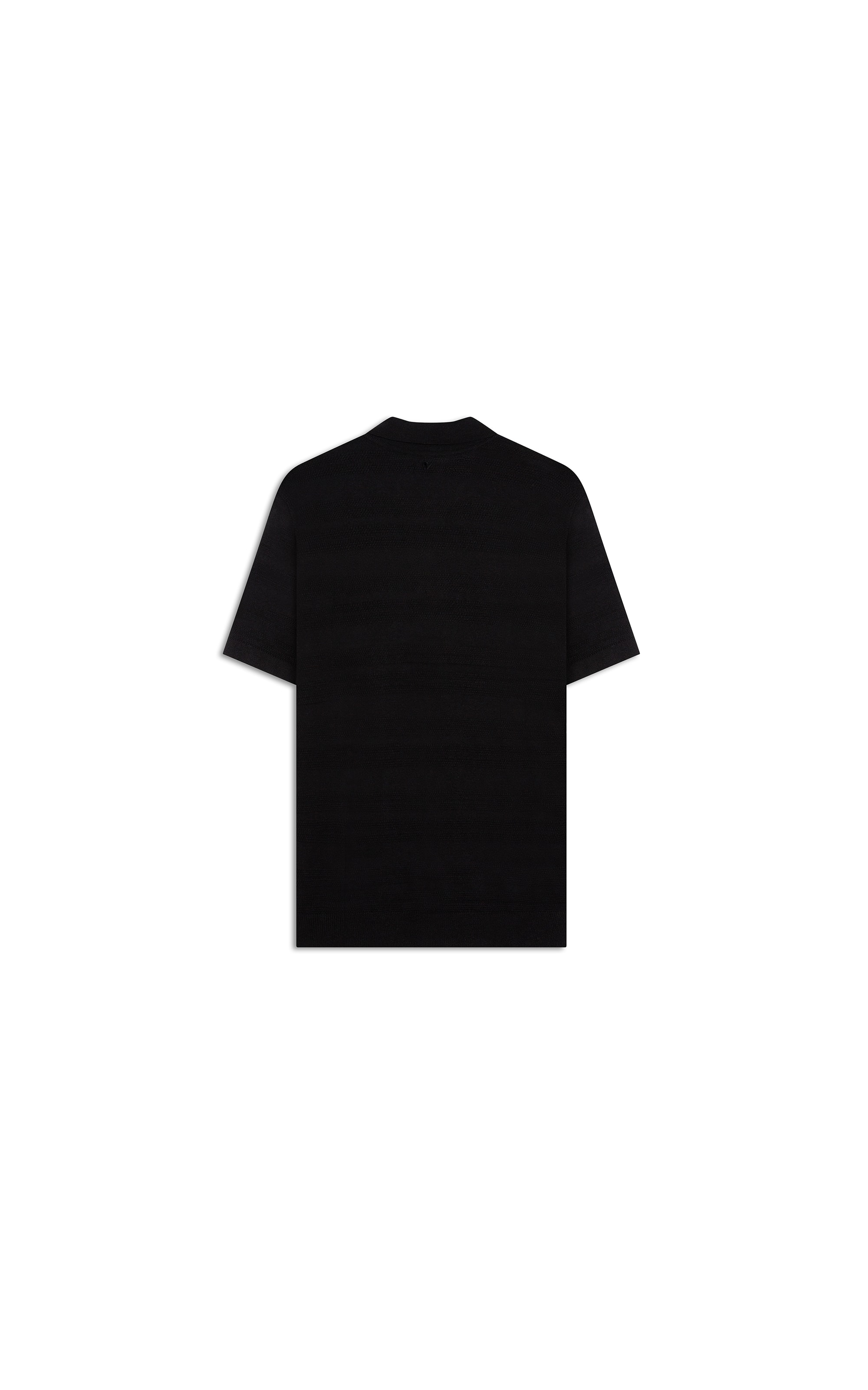 Polo Freddo Listrado Preto