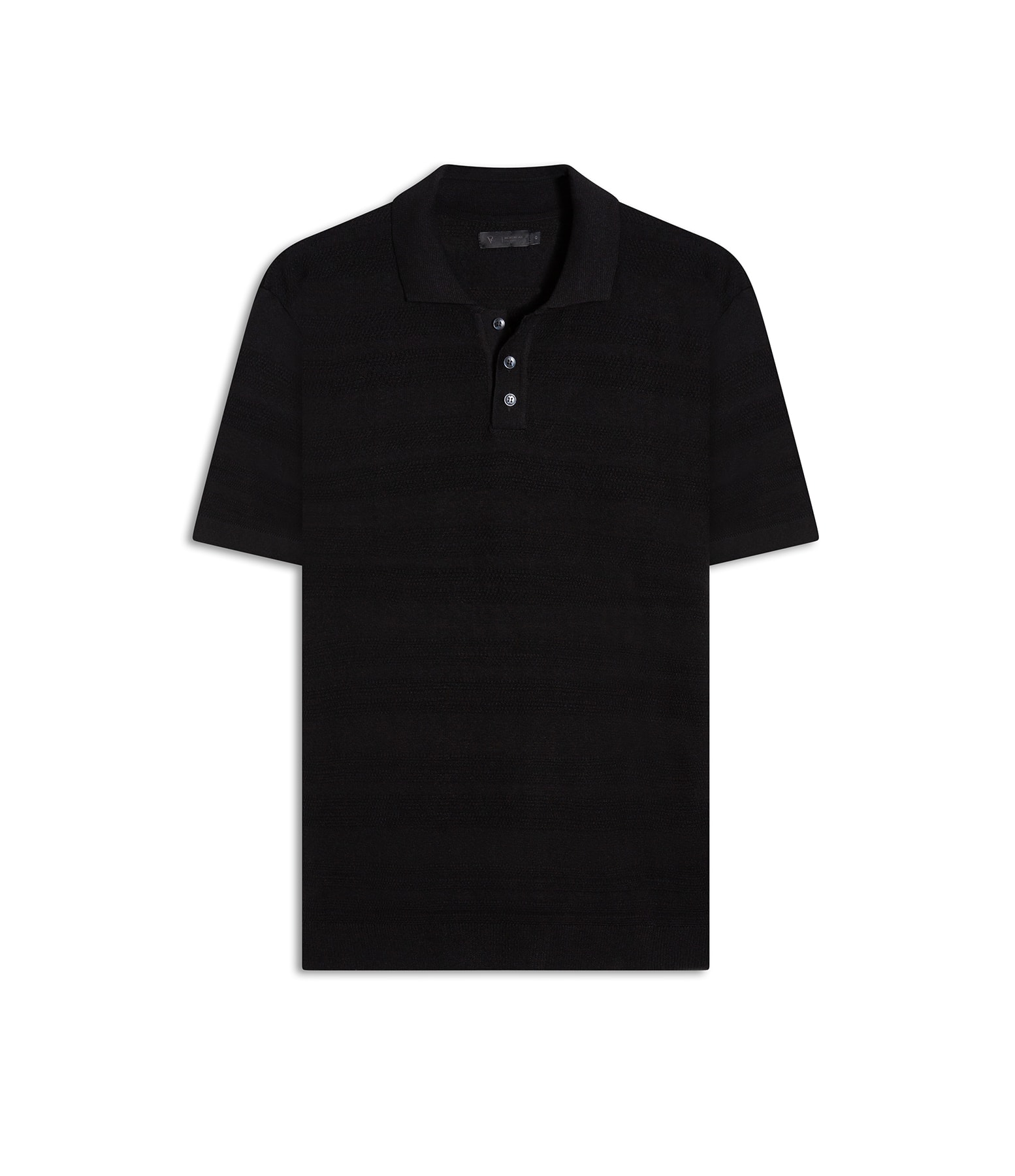 Polo Freddo Listrado Preto