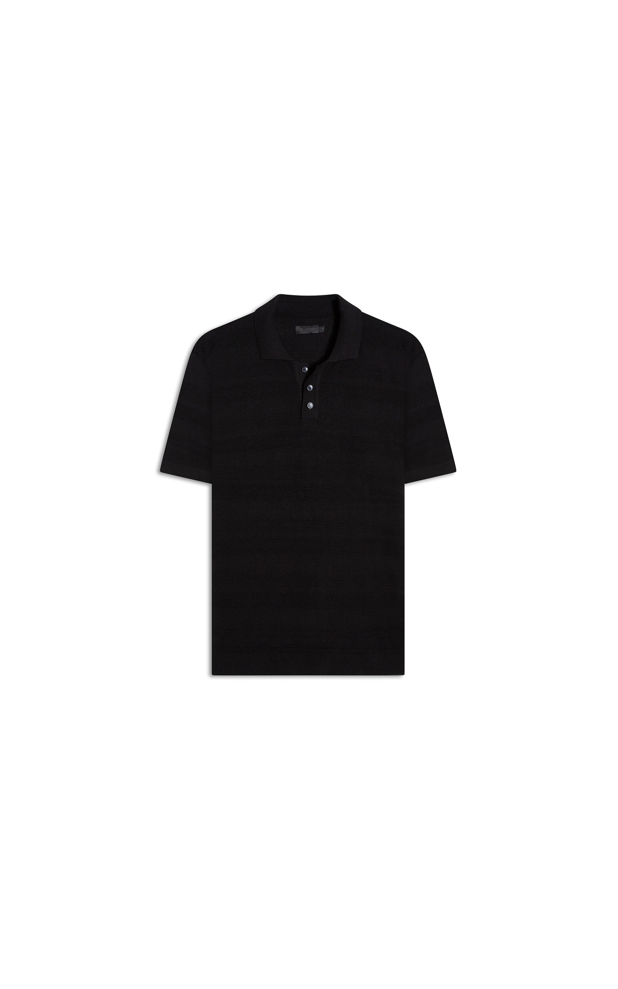 Polo Freddo Listrado Preto