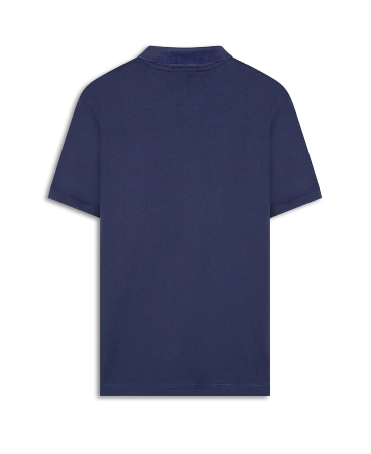 Polo Interlock Azul Pervante
