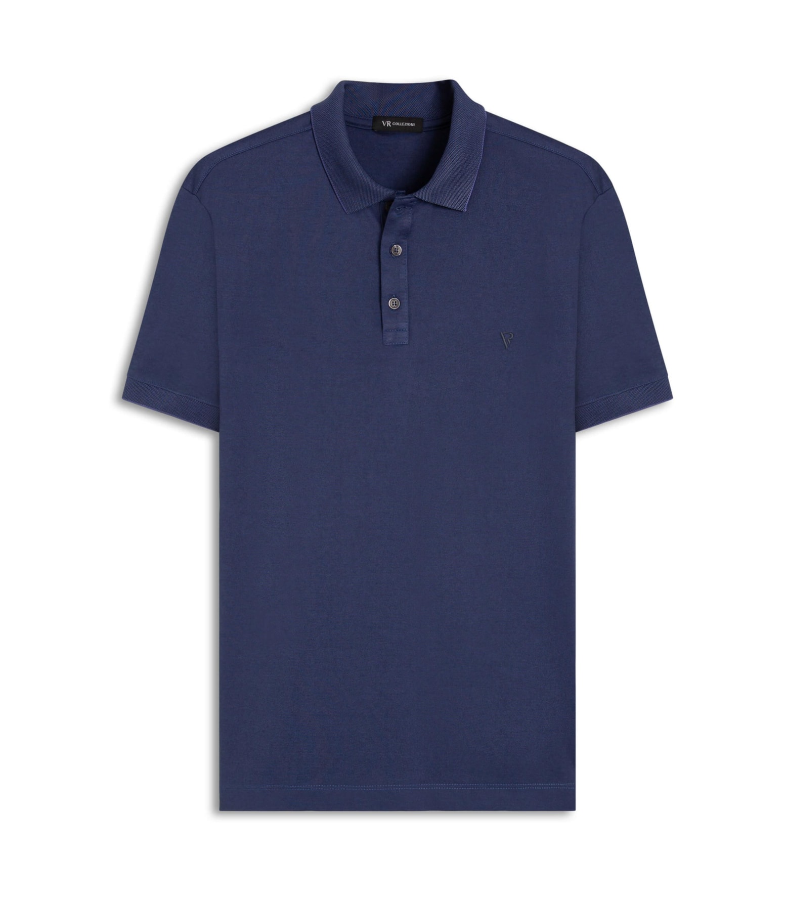 Polo Interlock Azul Pervante