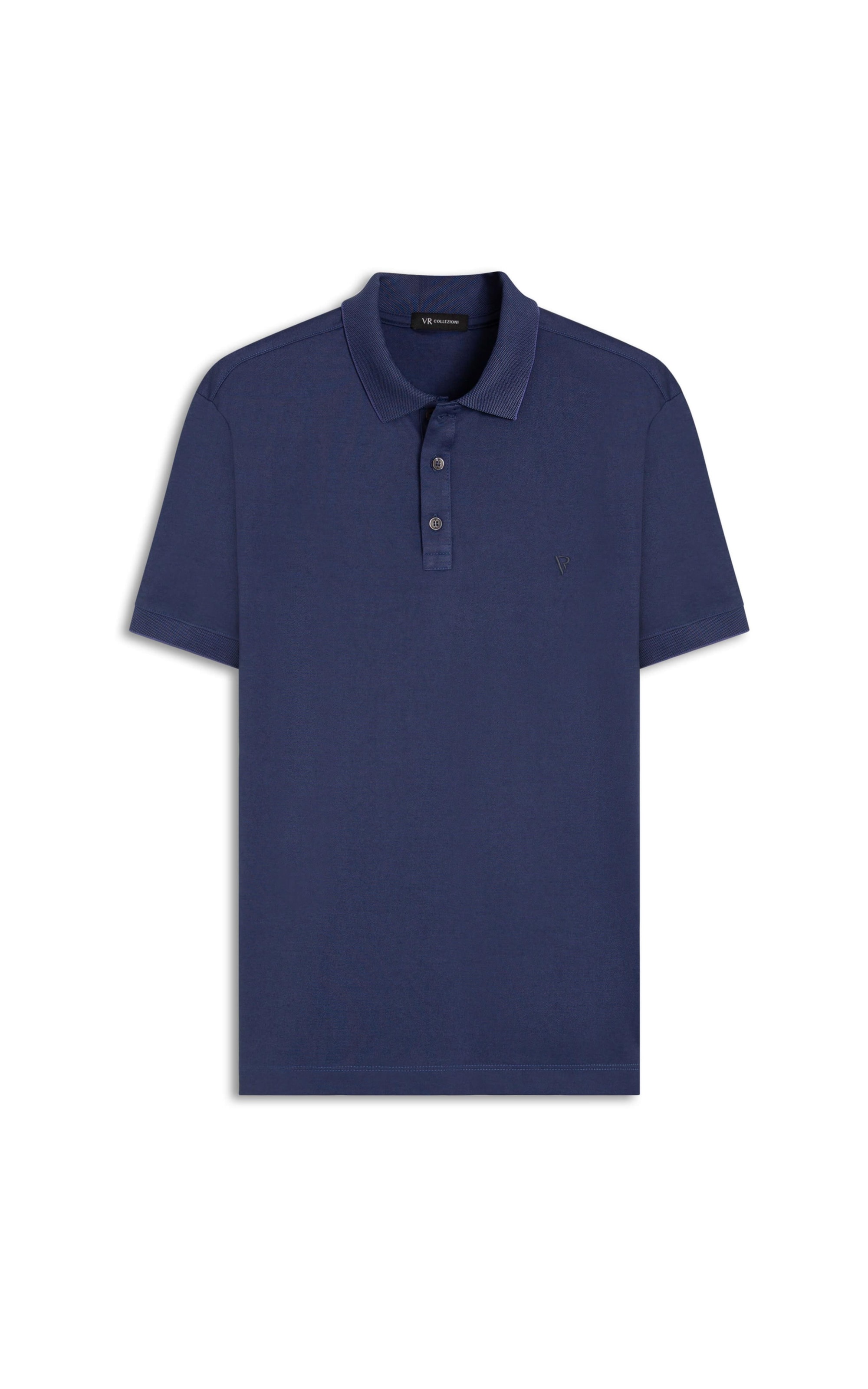 Polo Interlock Azul Pervante
