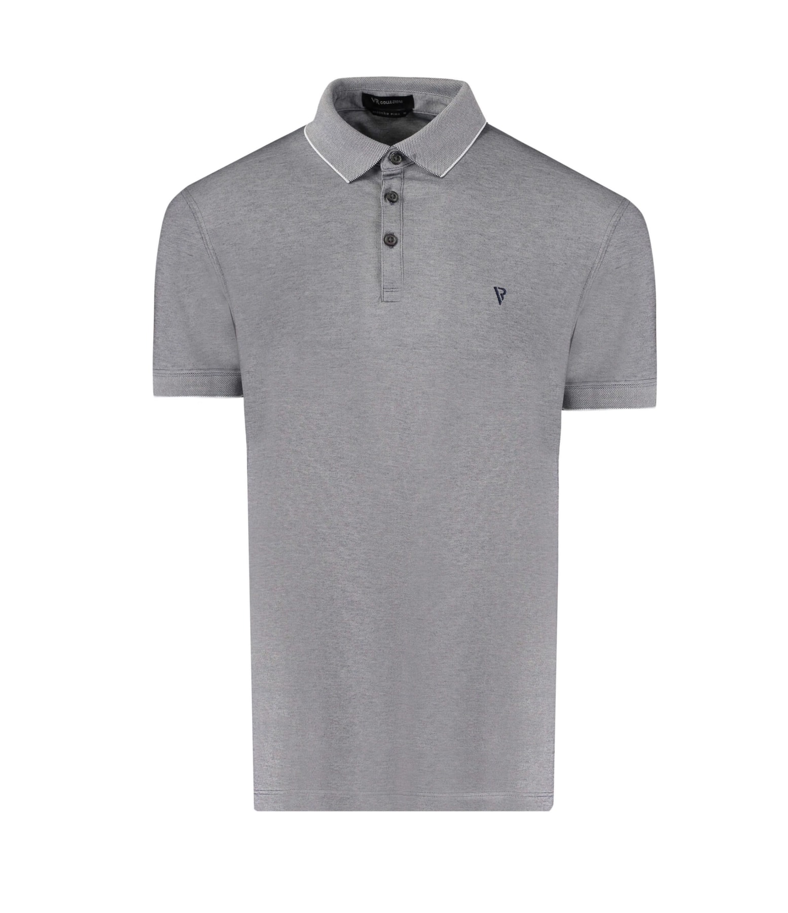 Polo Interlock Pima Azul Marinho