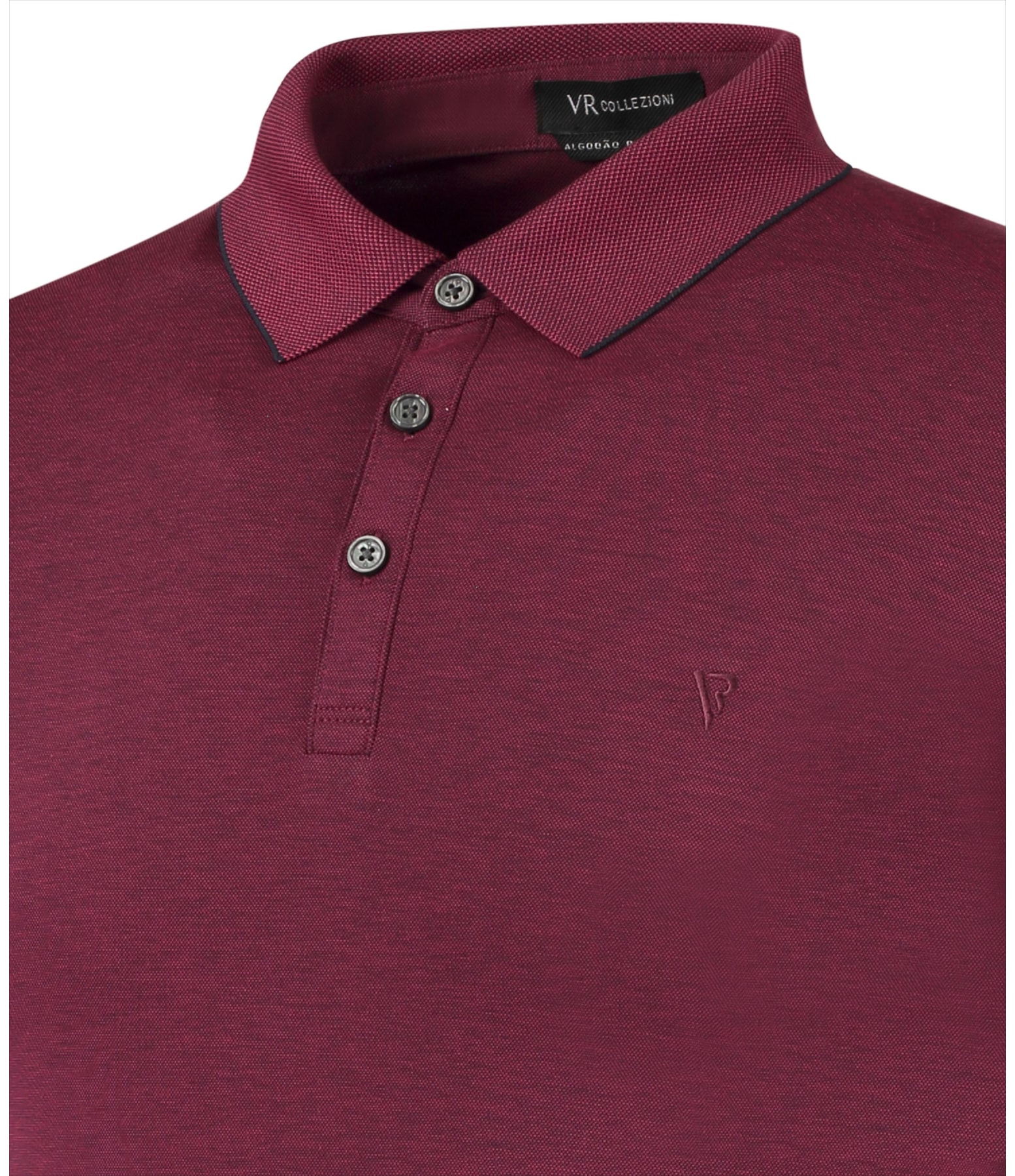 Polo Interlock Pima Bordô