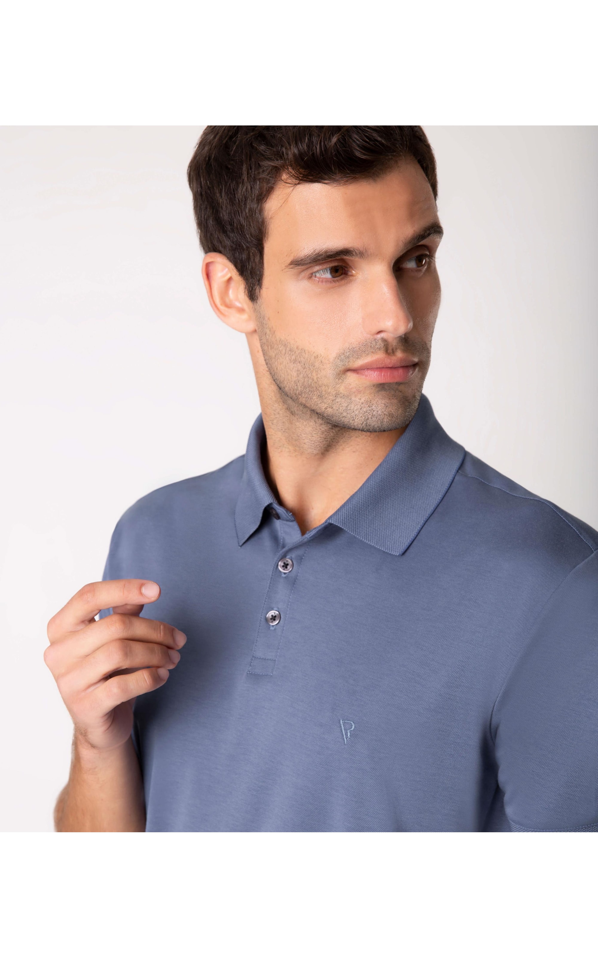 Polo Interlock Pima Caqui
