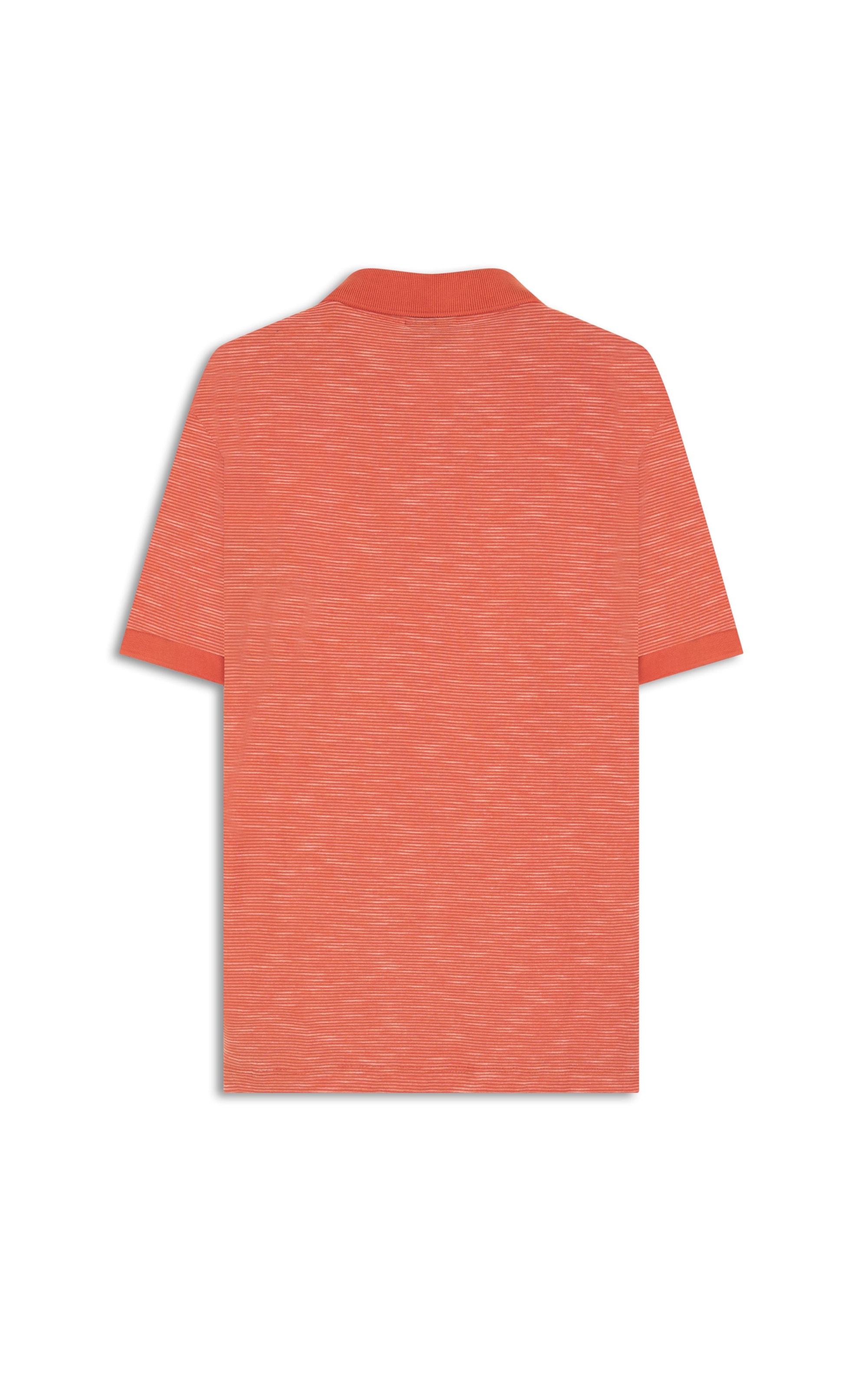 Polo Malha Stripe Coral