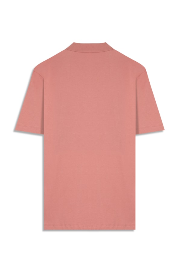 Polo Mc Basica Meia Malha Rosa Dusty
