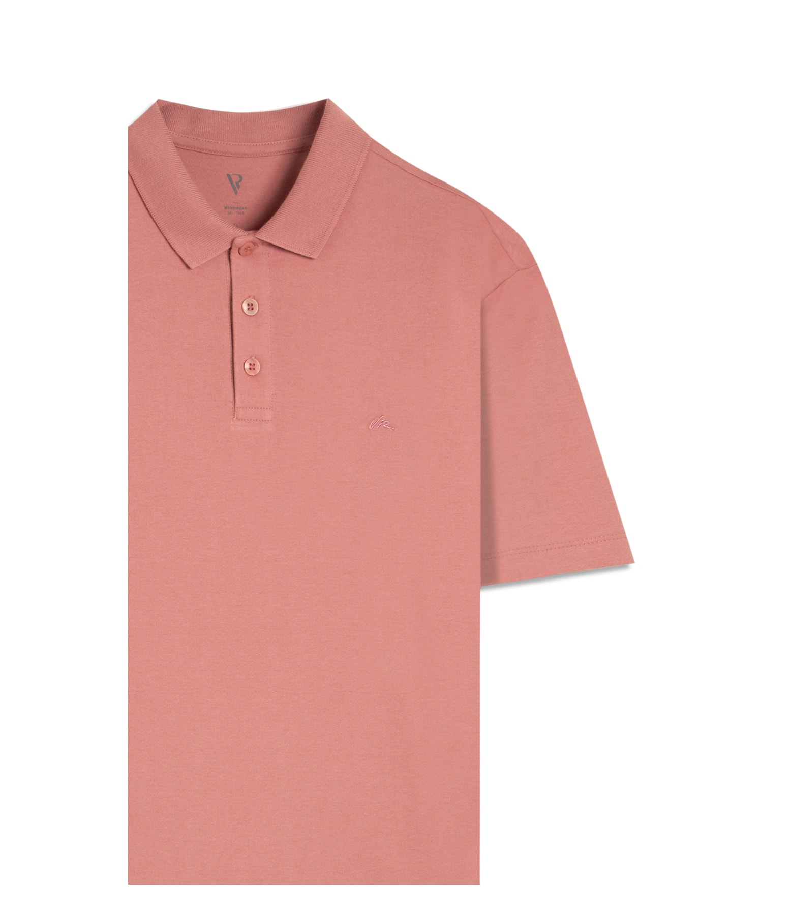Polo Mc Basica Meia Malha Rosa Dusty
