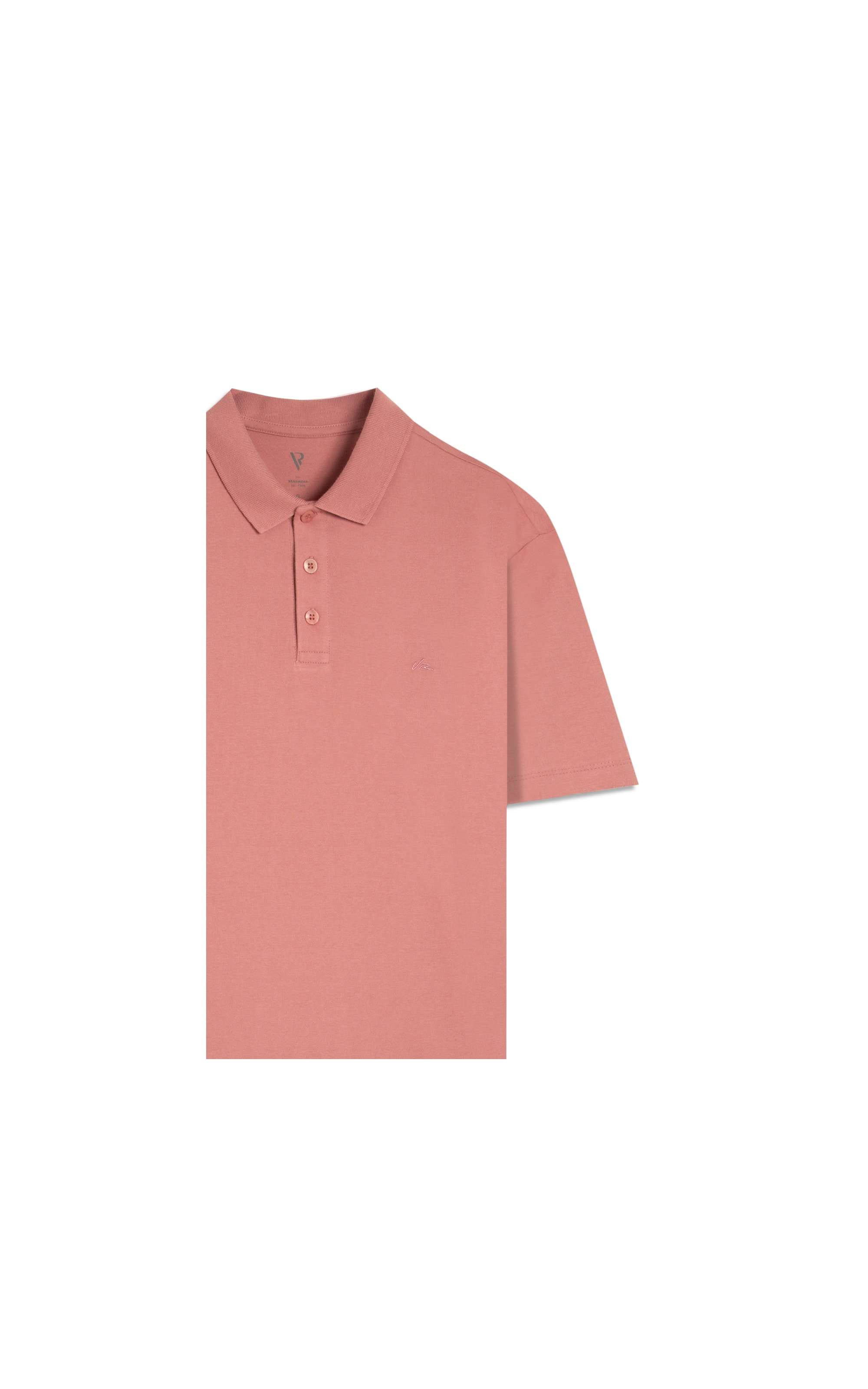 Polo Mc Basica Meia Malha Rosa Dusty