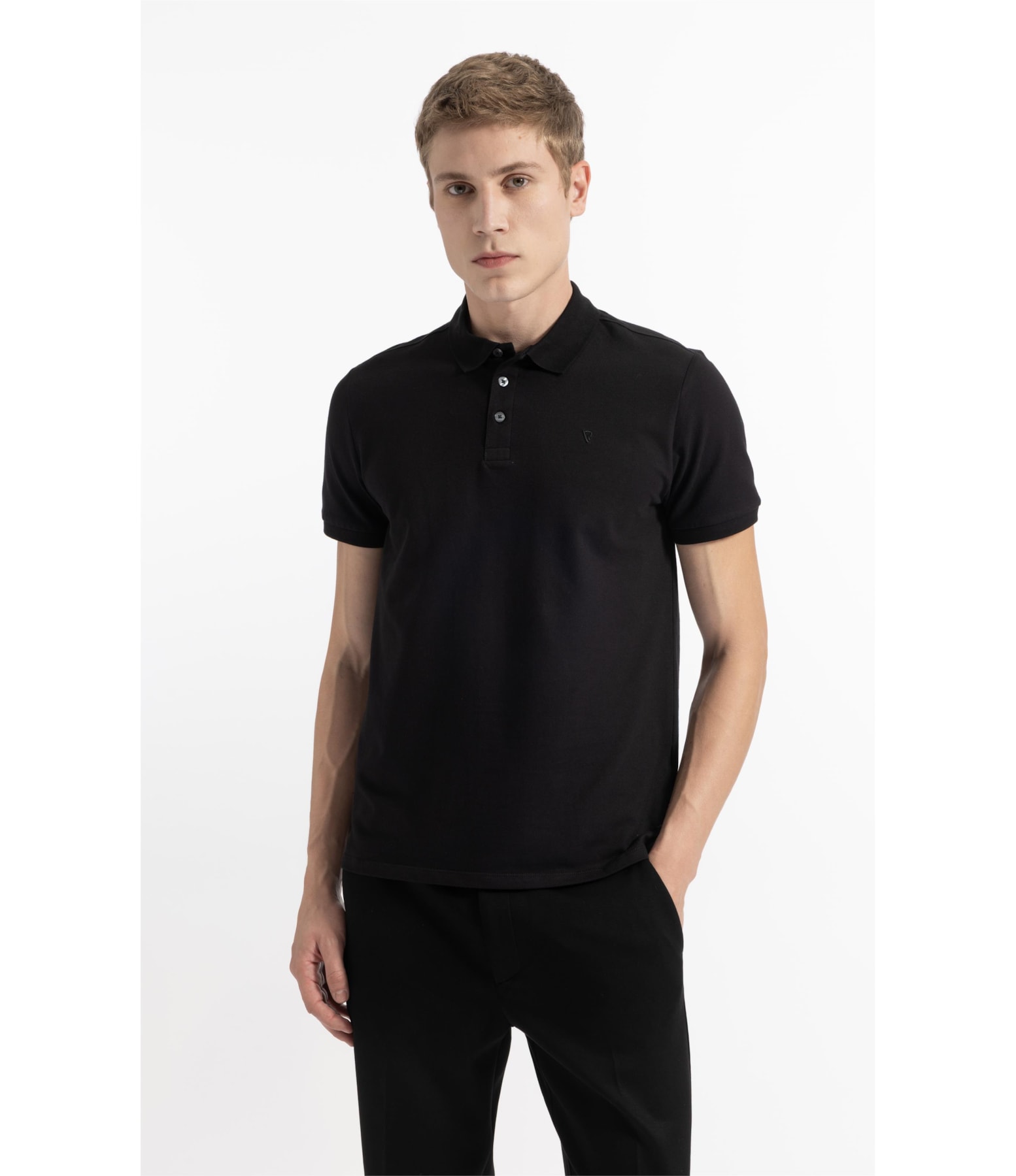 Polo Mc Gotham Gold Com Ziper Preto