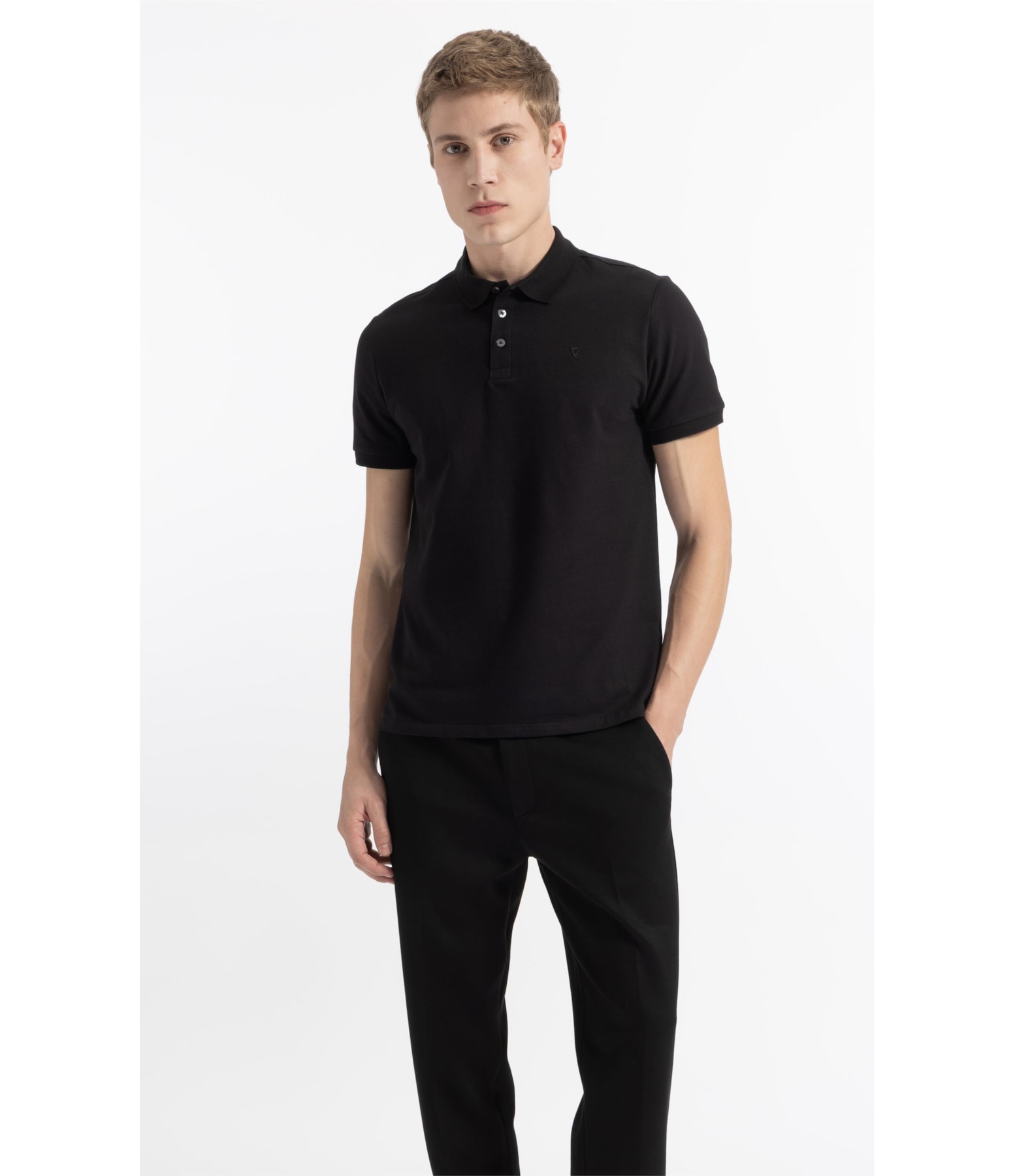 Polo Mc Gotham Gold Com Ziper Preto