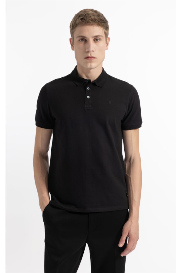 Polo Mc Gotham Gold Com Ziper Preto