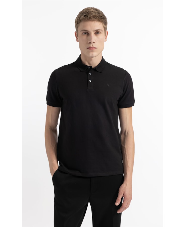 Polo Mc Gotham Gold Com Ziper Preto