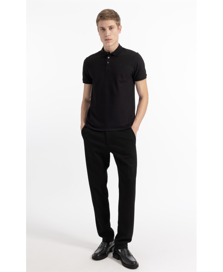 Polo Mc Gotham Gold Com Ziper Preto