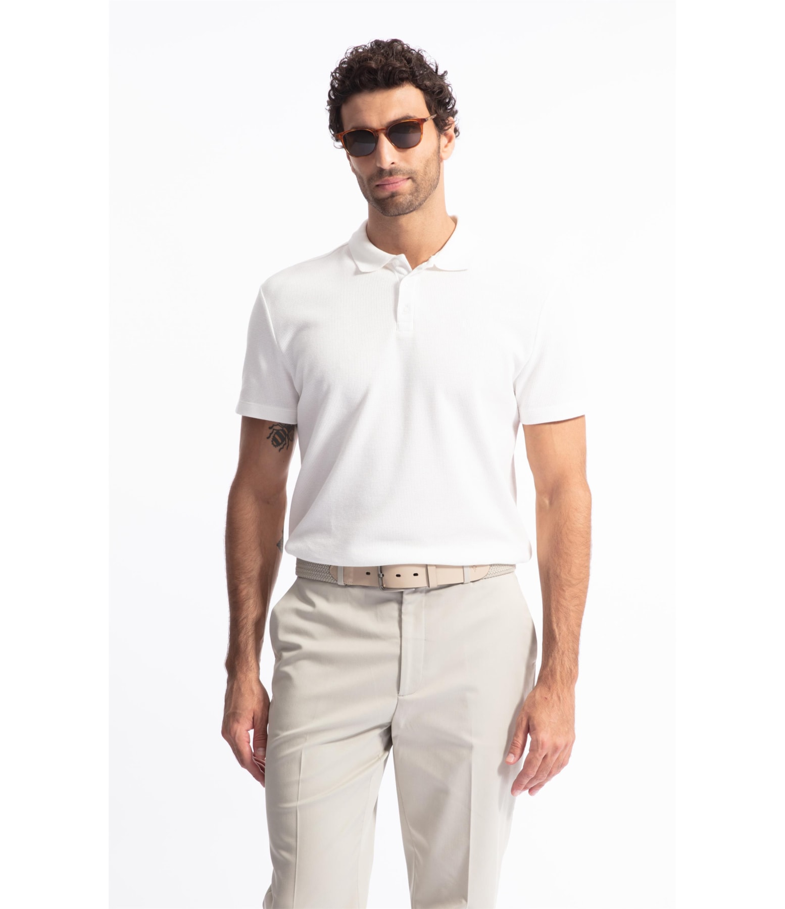 Polo Mc Malha Honey Off White                               