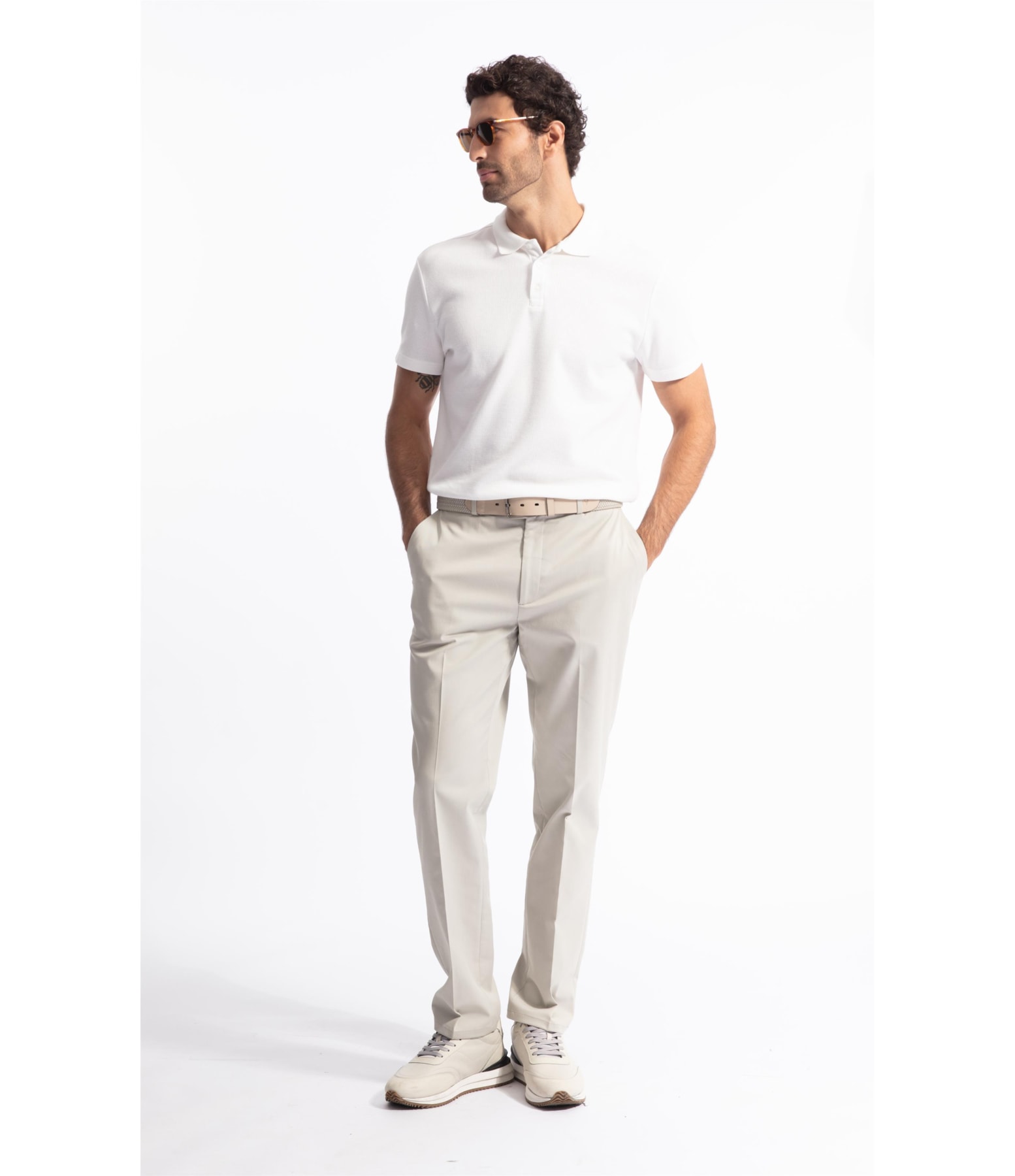 Polo Mc Malha Honey Off White                               