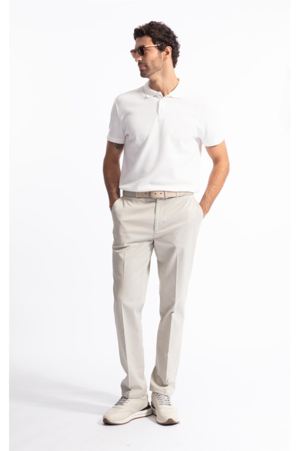 Polo Mc Malha Honey Off White                               