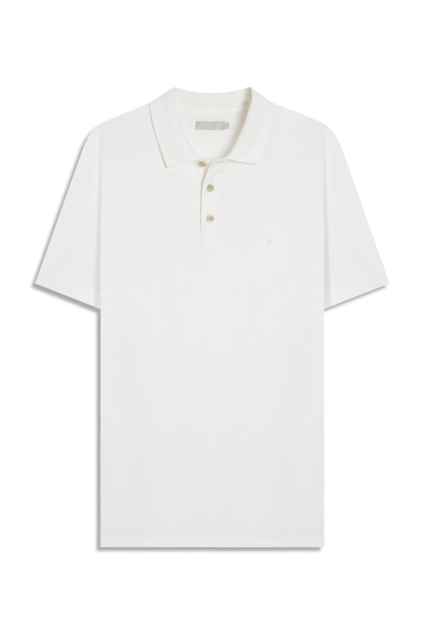 Polo Mc Malha Mock Off White