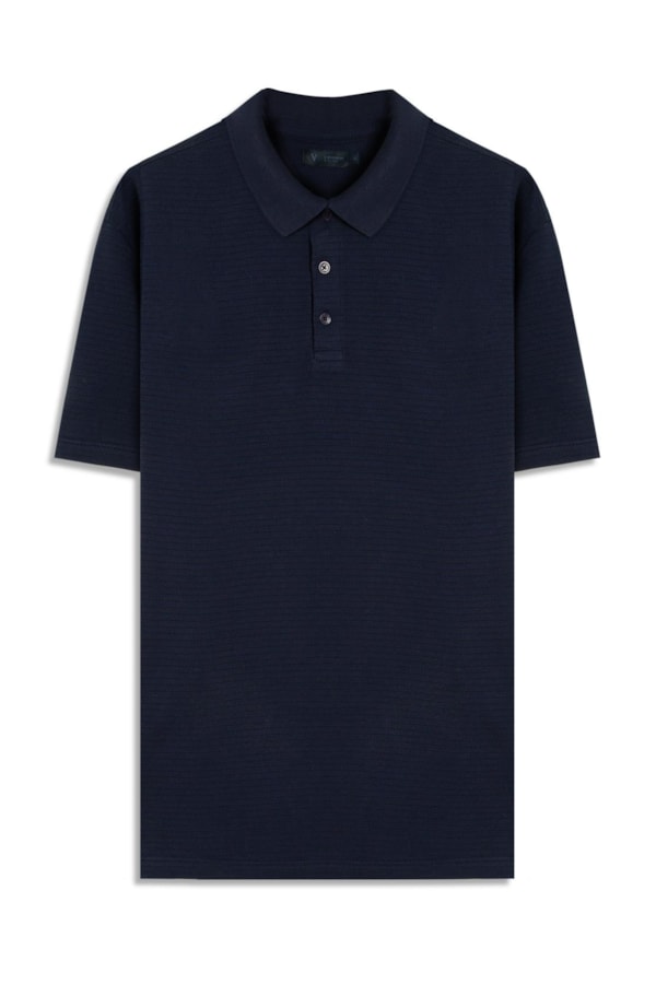 Polo Mc Malha Tricot Puntili Dark Navy