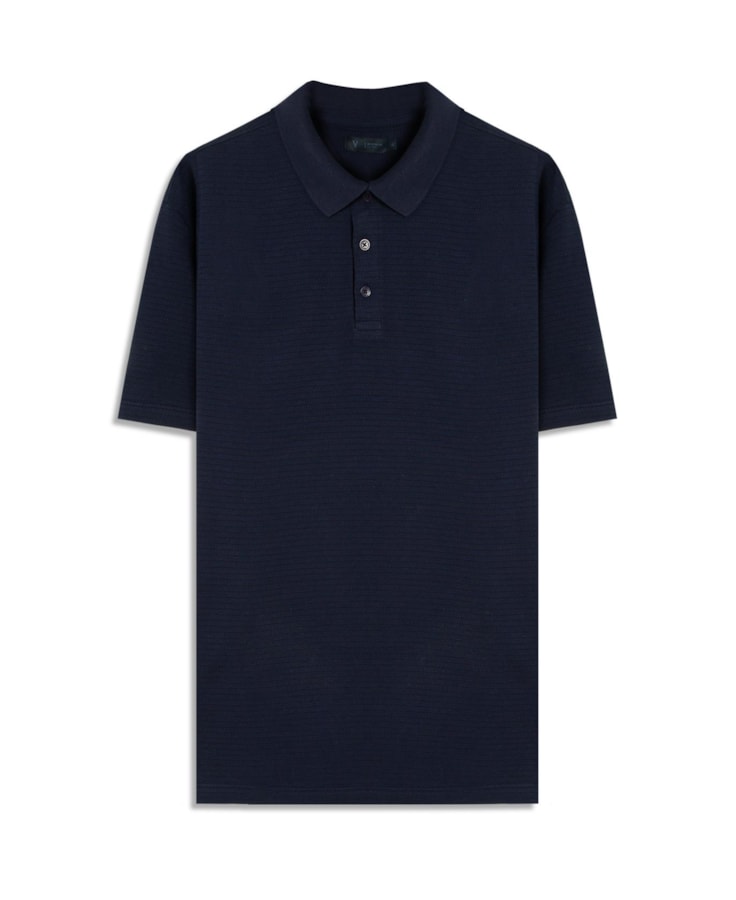 Polo Mc Malha Tricot Puntili Dark Navy
