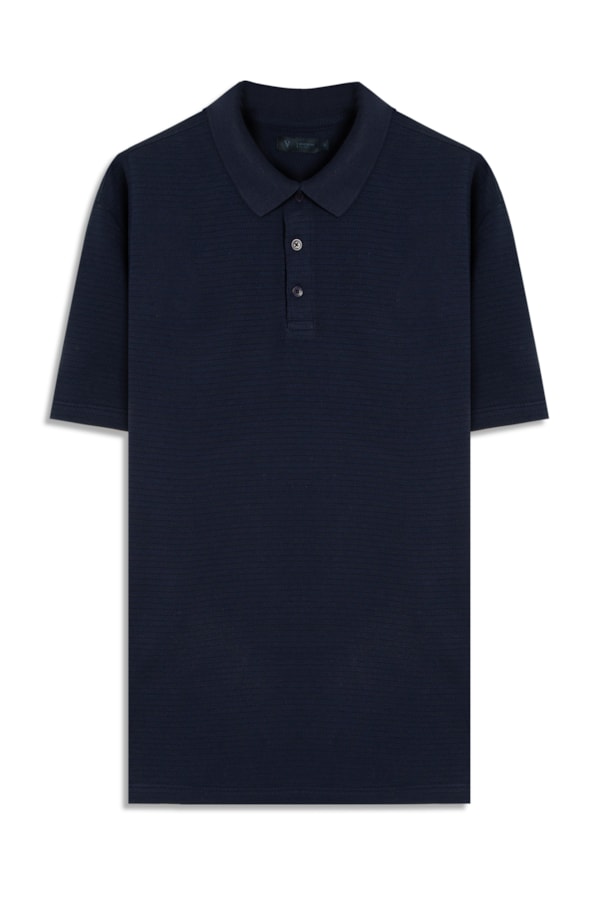 Polo Mc Malha Tricot Puntili Dark Navy