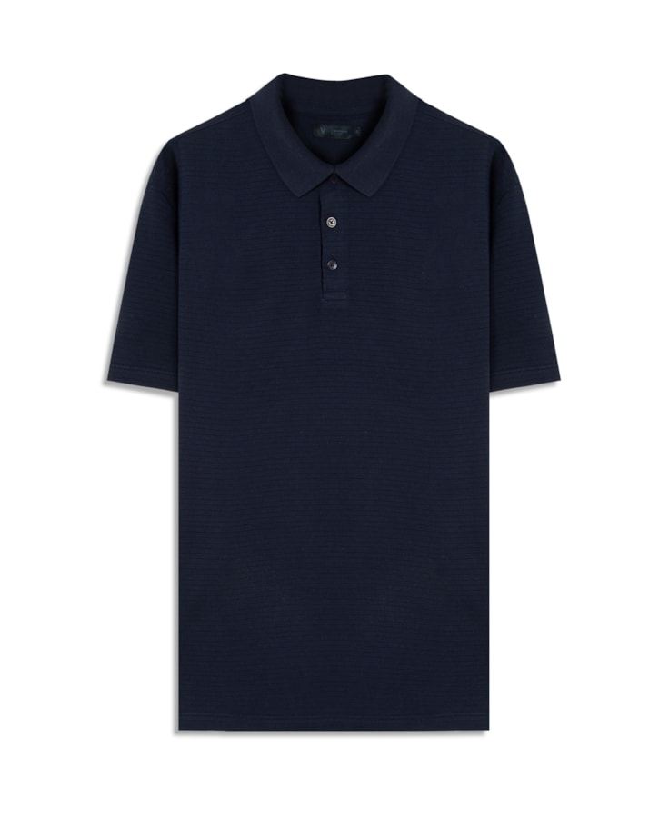 Polo Mc Malha Tricot Puntili Dark Navy