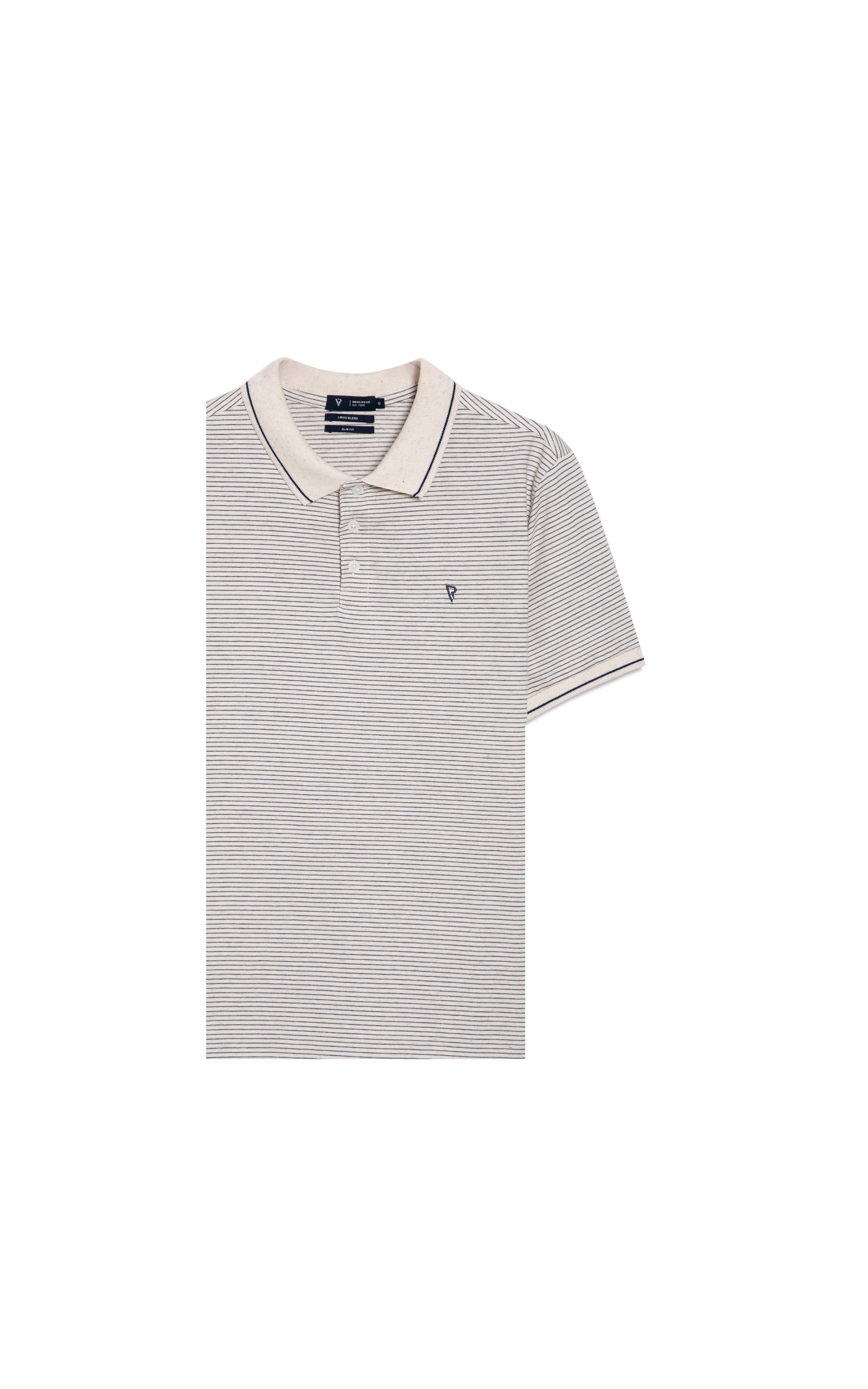 Polo Mc Navy Stripes Slim Fit Marinho                                 