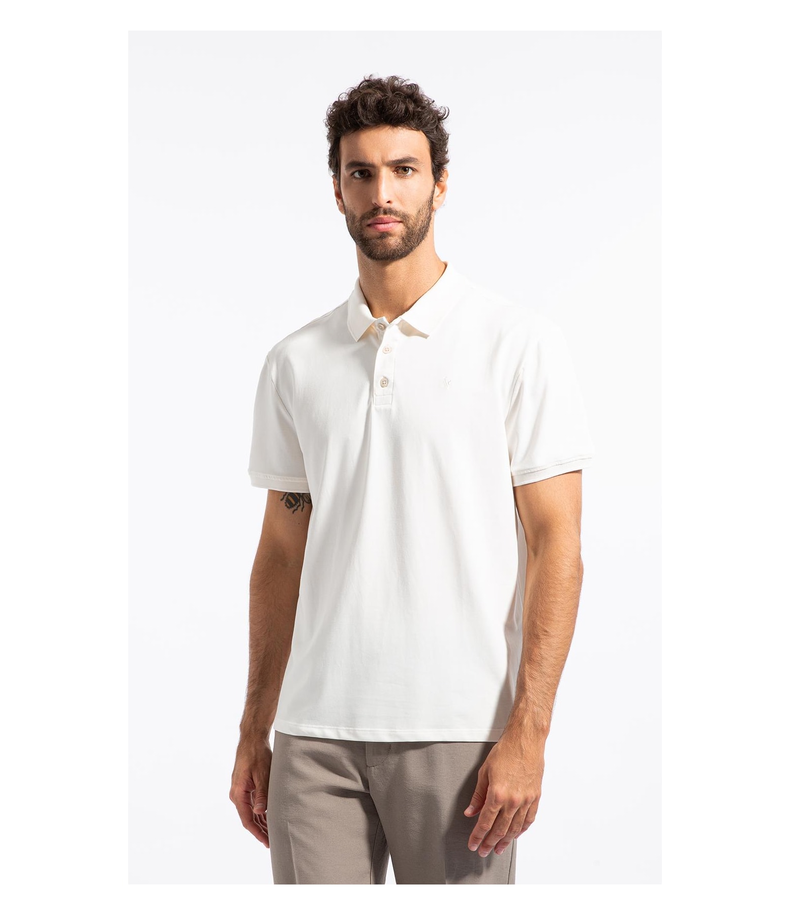 Polo Mc Piquet Evora D+ Off White