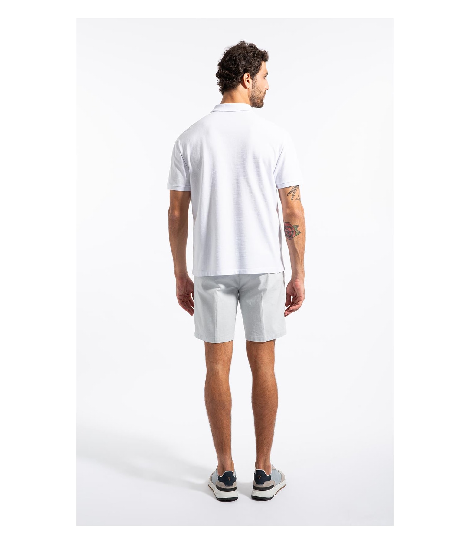 Polo Mc Piquet Jacquard Branco