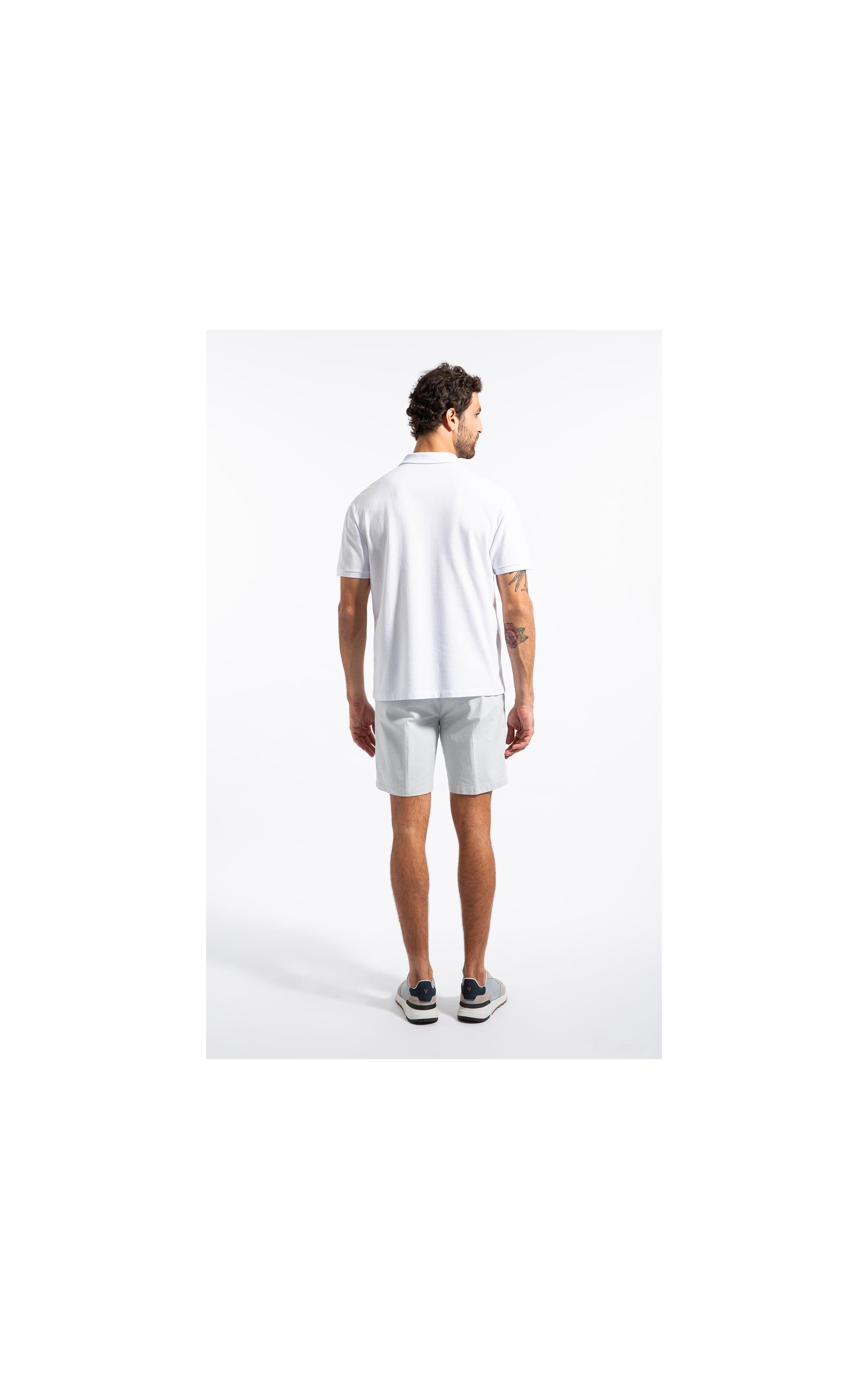 Polo Mc Piquet Jacquard Branco