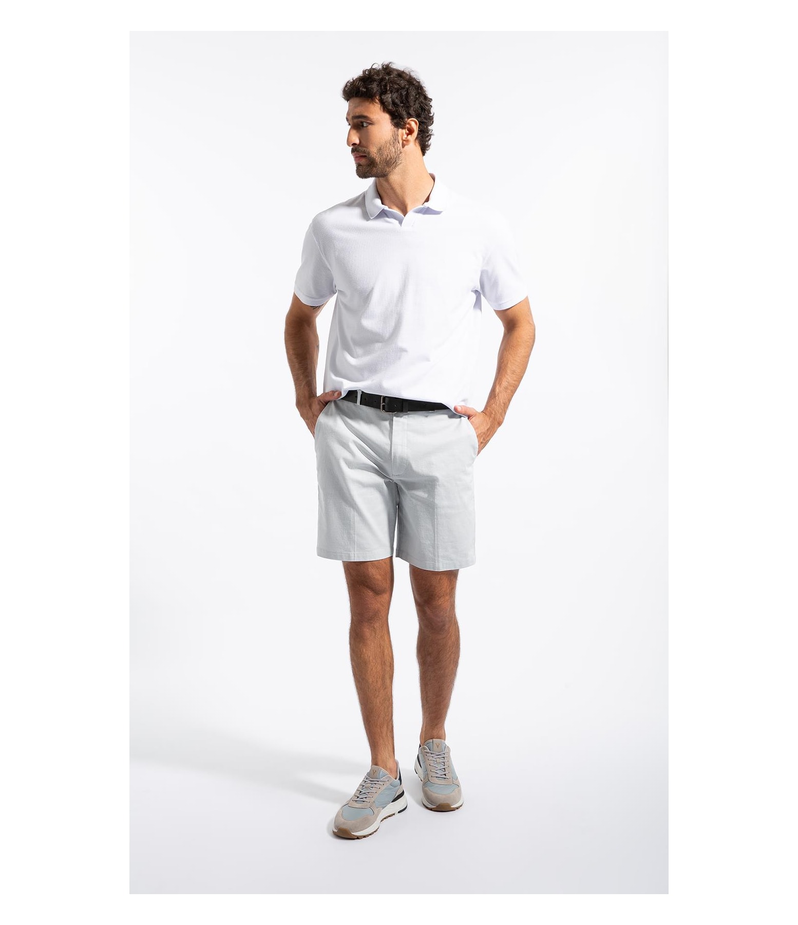 Polo Mc Piquet Jacquard Branco