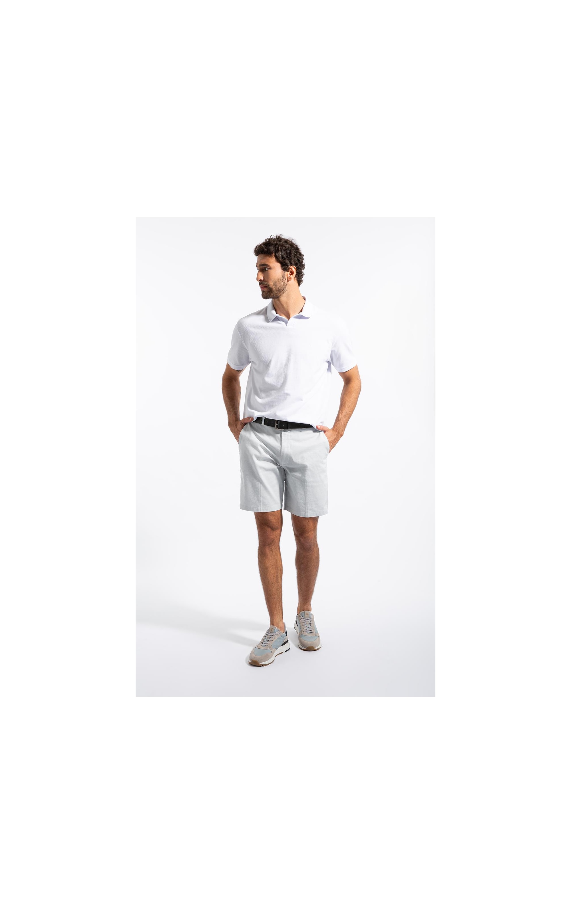 Polo Mc Piquet Jacquard Branco