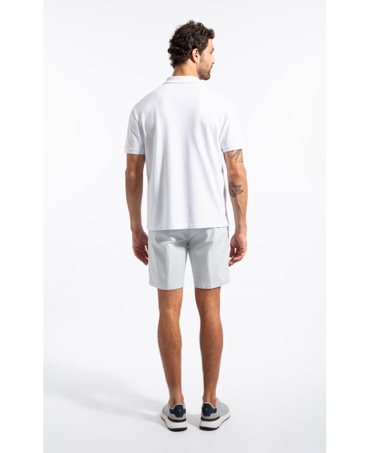 Polo Mc Piquet Jacquard Branco