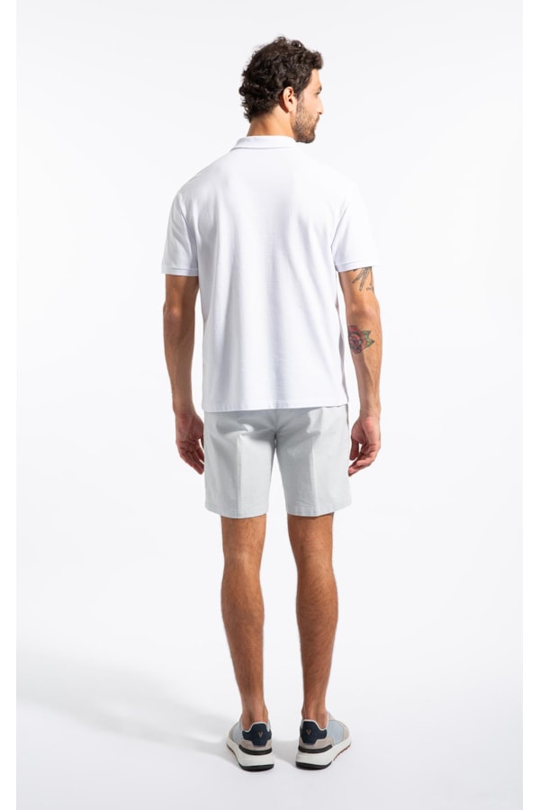 Polo Mc Piquet Jacquard Branco
