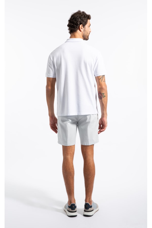 Polo Mc Piquet Jacquard Branco