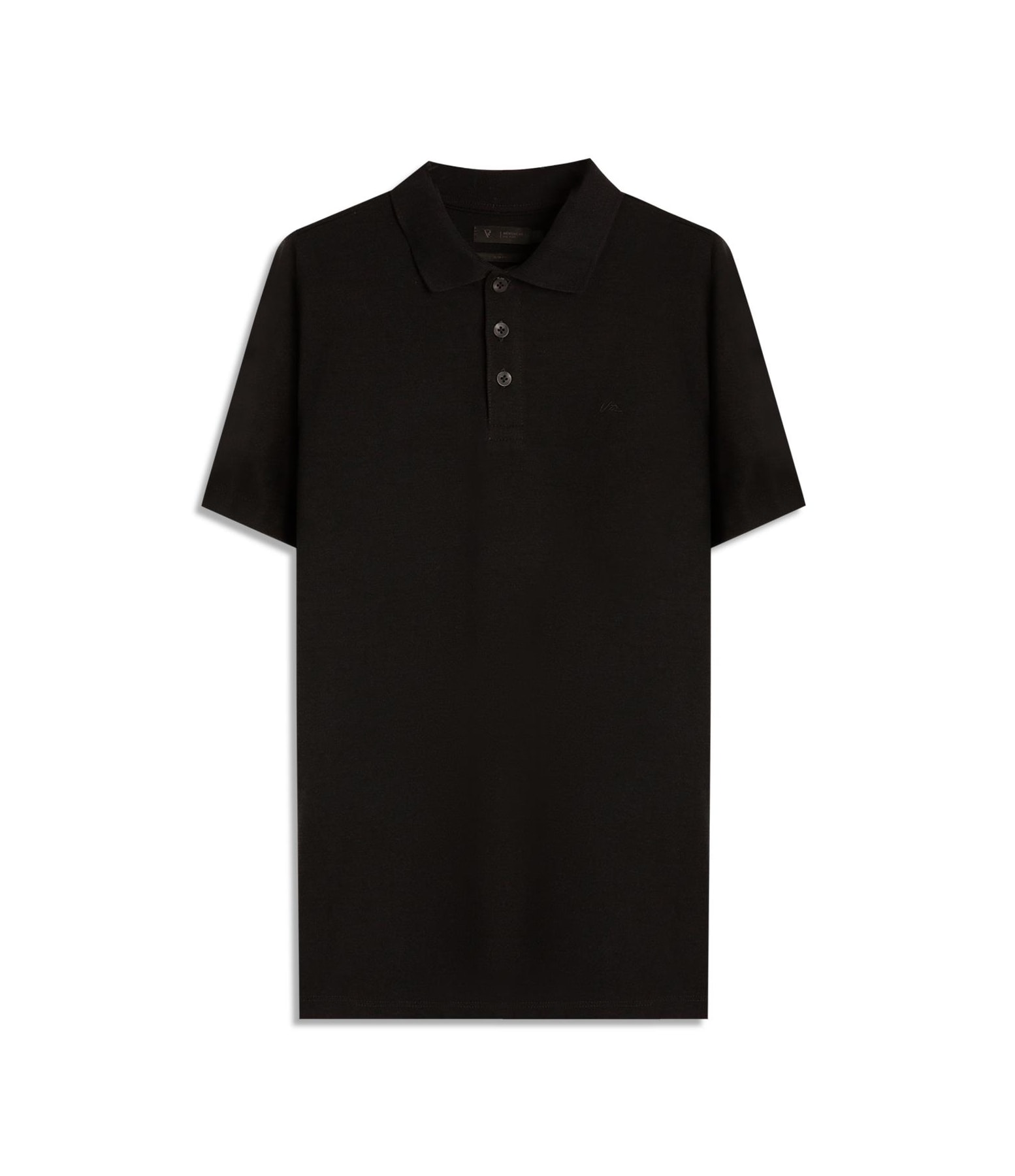 Polo Mc Piquet Visco Preto