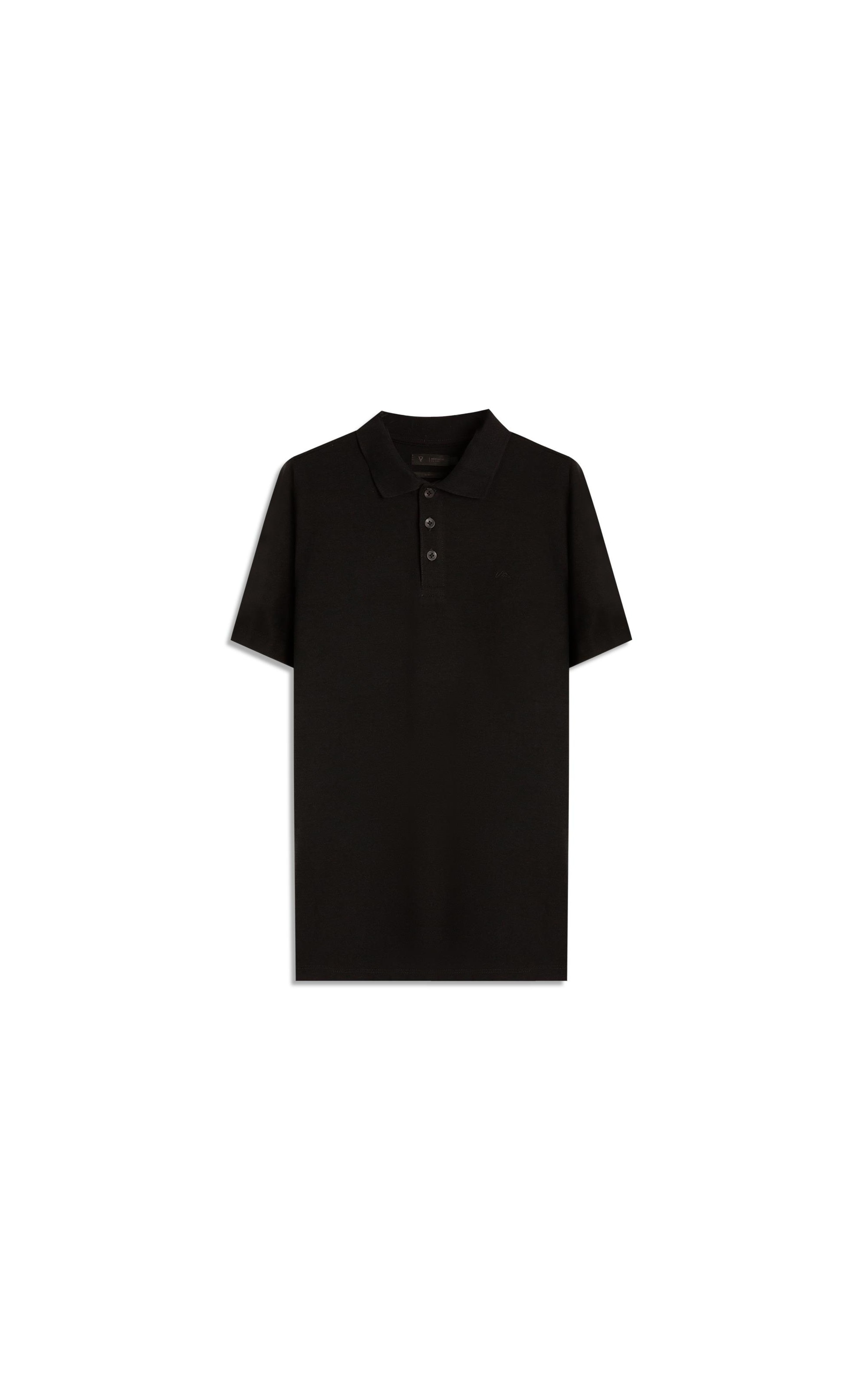 Polo Mc Piquet Visco Preto