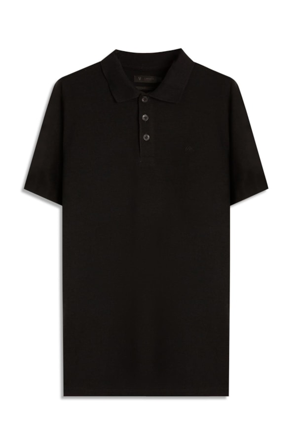 Polo Mc Piquet Visco Preto