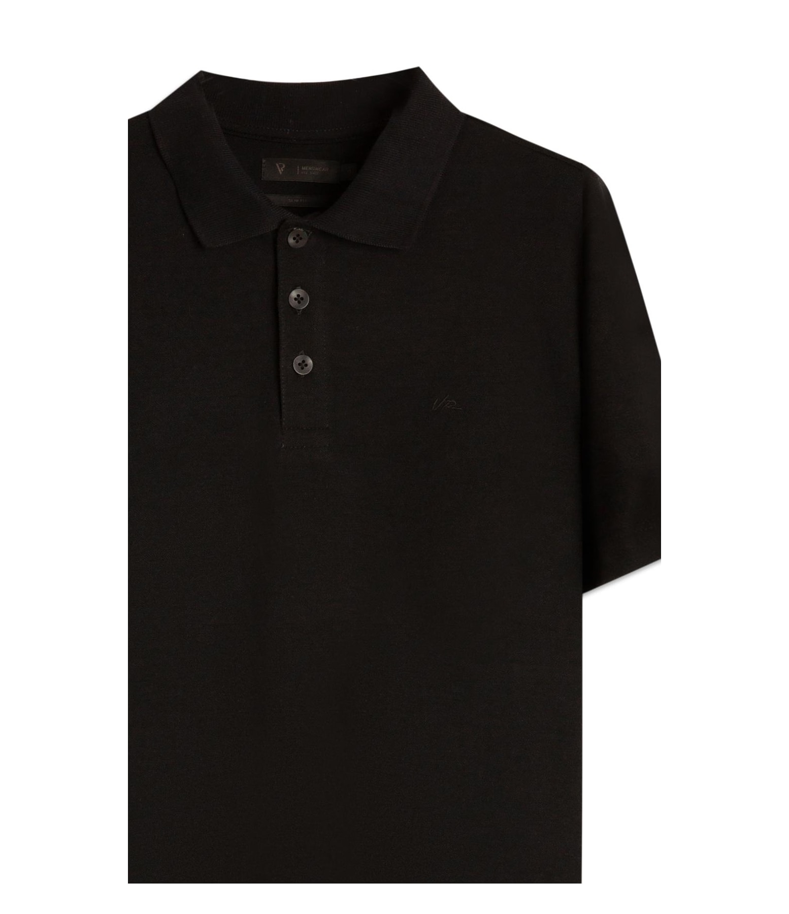 Polo Mc Piquet Visco Preto