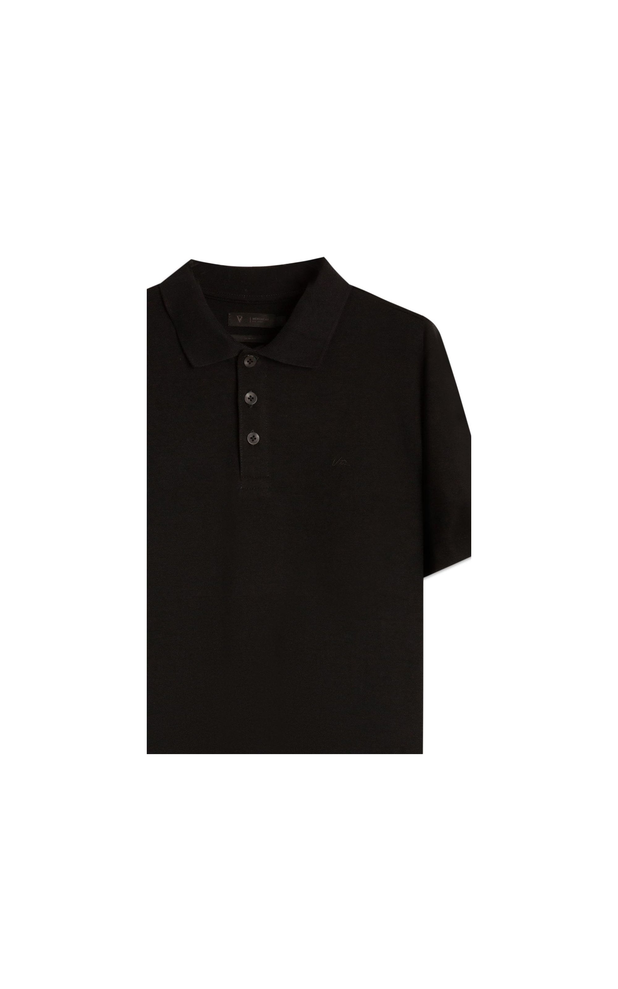 Polo Mc Piquet Visco Preto