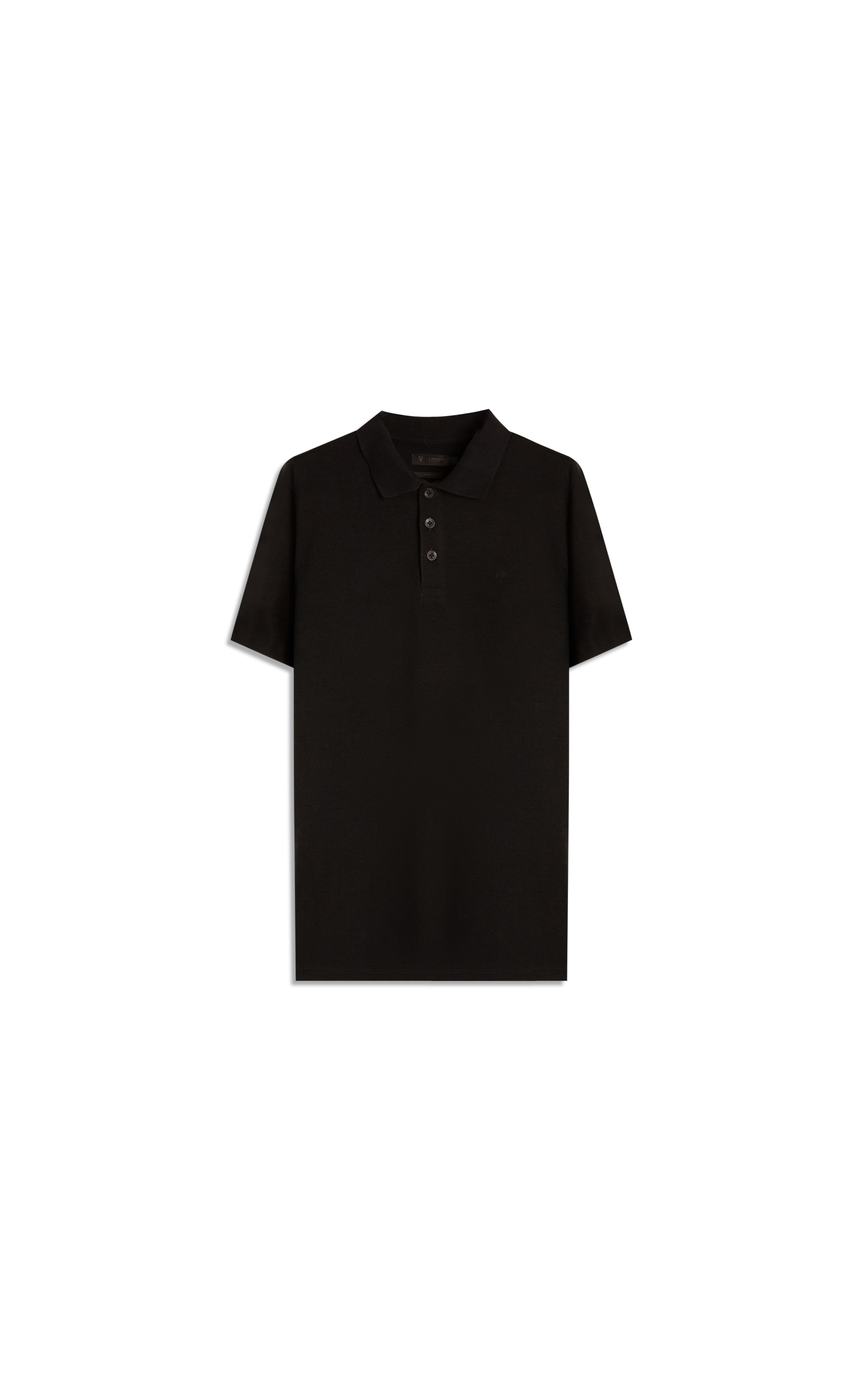 Polo Mc Piquet Visco Preto