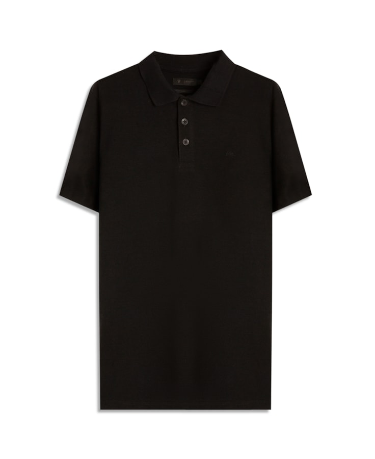 Polo Mc Piquet Visco Preto