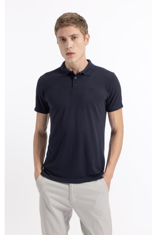 Polo Mc Piquet Visco Slim Fit Dark Navy