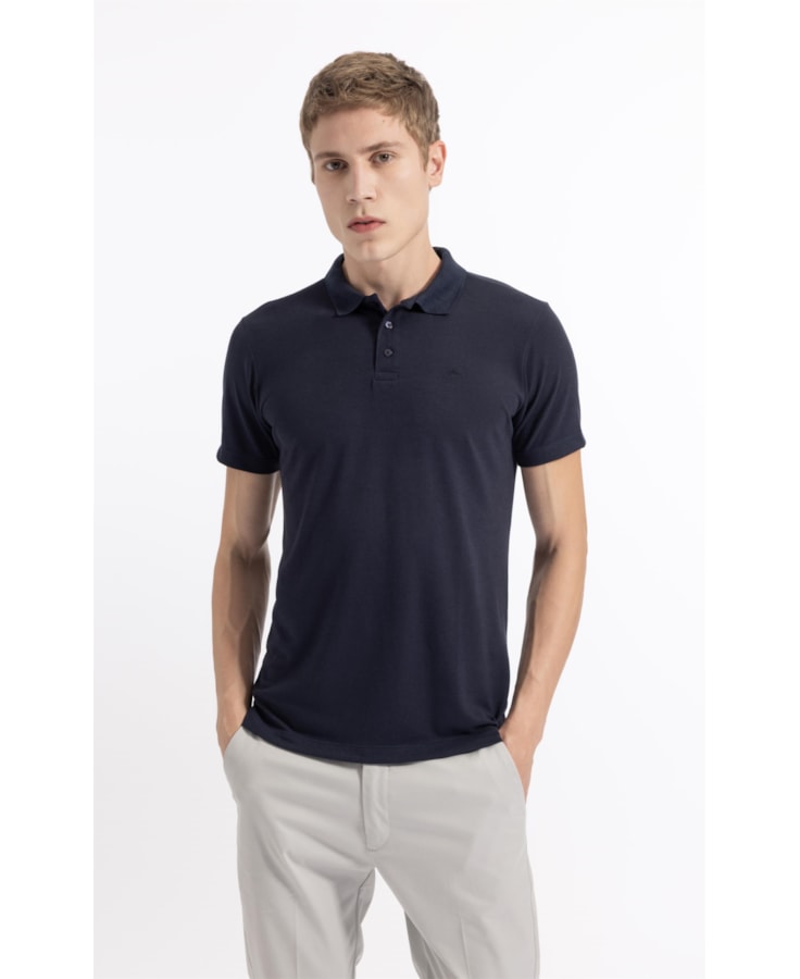 Polo Mc Piquet Visco Slim Fit Dark Navy