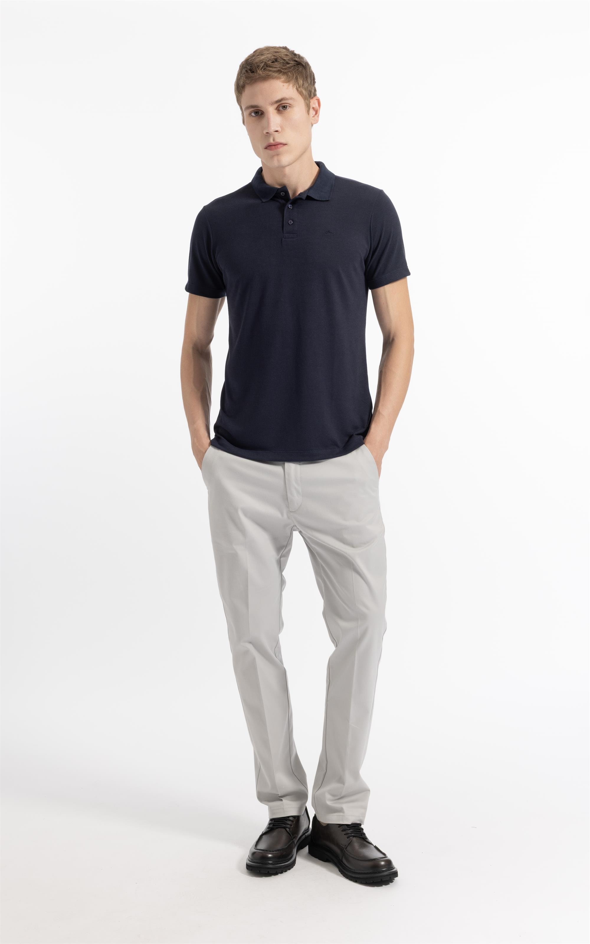 Polo Mc Piquet Visco Slim Fit Dark Navy