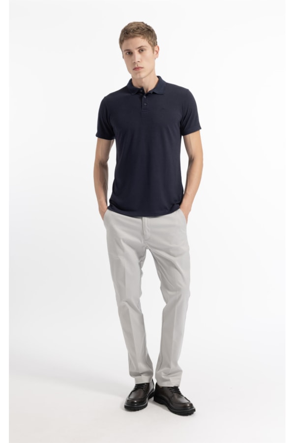 Polo Mc Piquet Visco Slim Fit Dark Navy