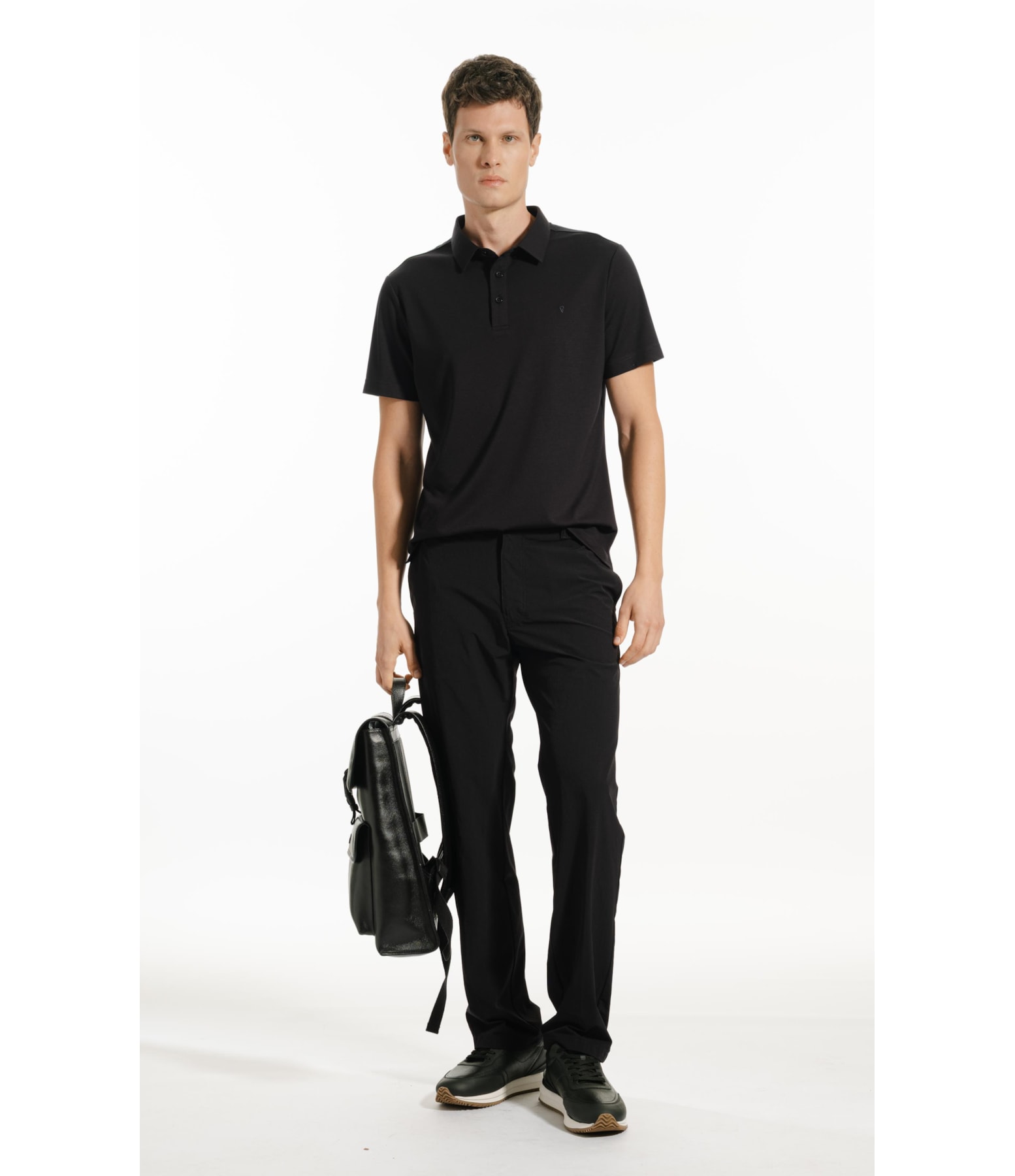 Polo Mc Spandex Slim Fit Preto