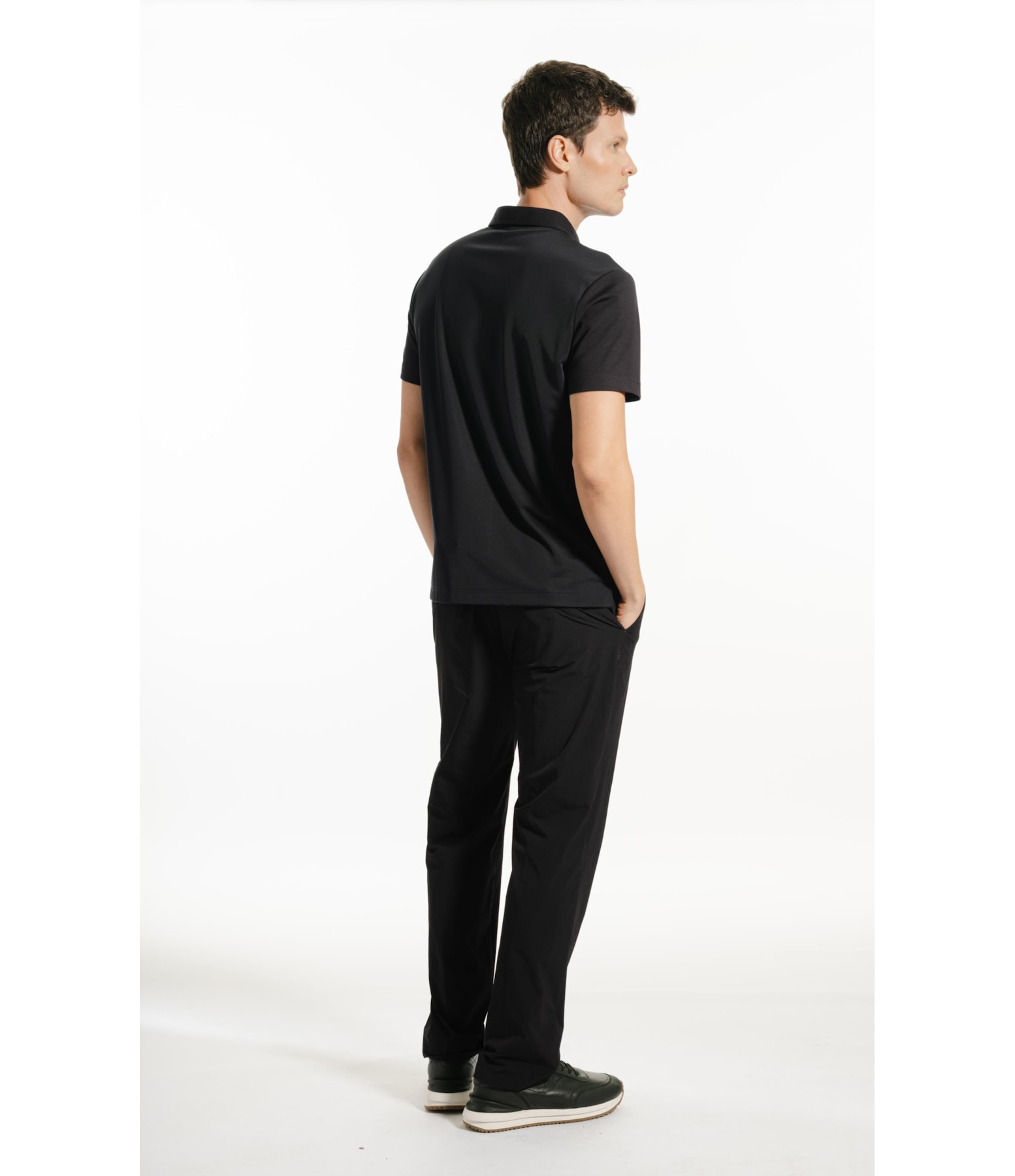 Polo Mc Spandex Slim Fit Preto