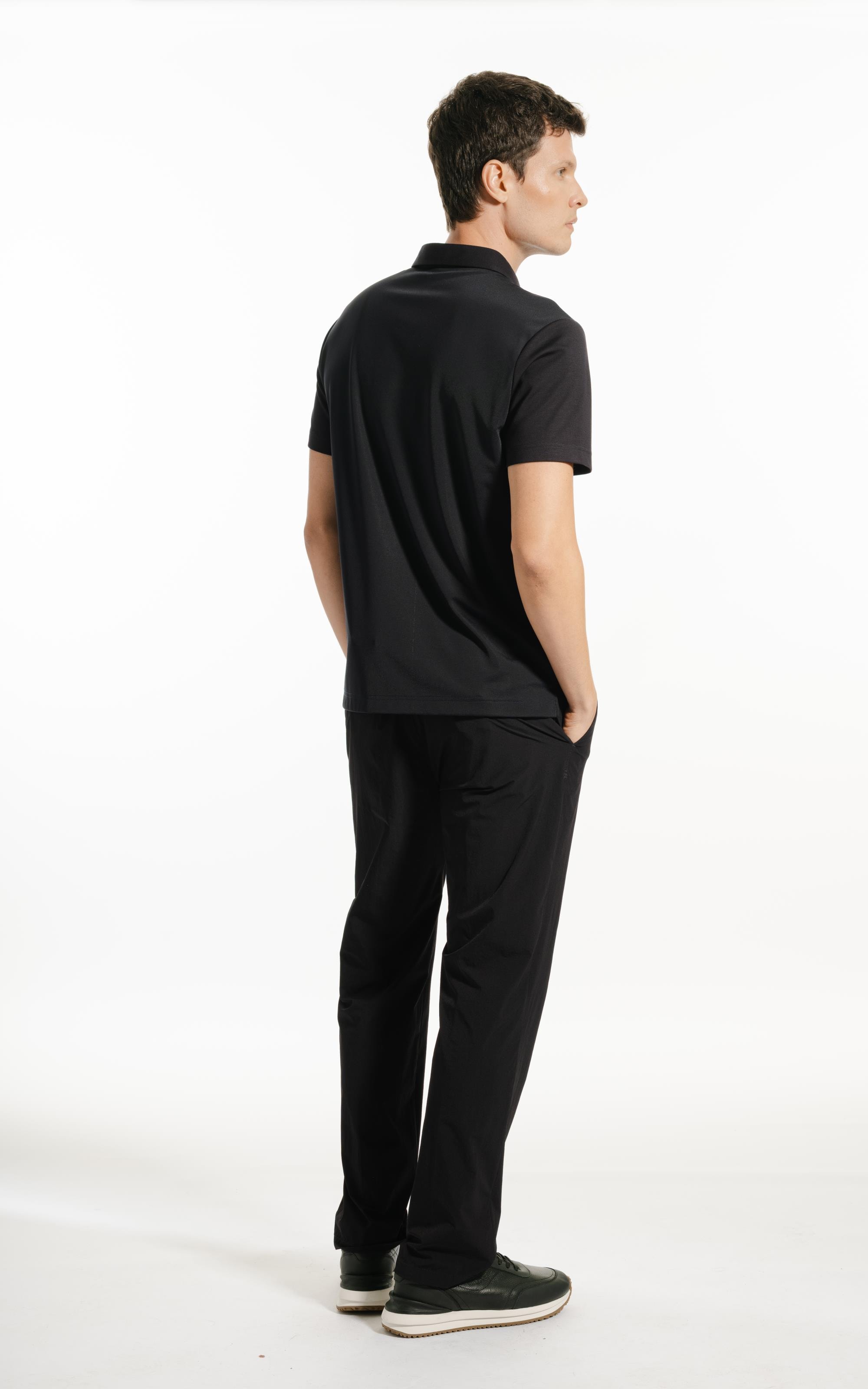 Polo Mc Spandex Slim Fit Preto